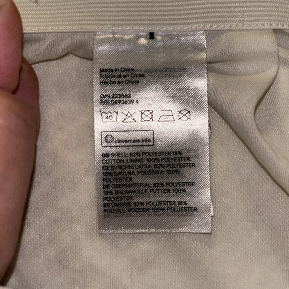 H&M cream color mini skirt size L - Picture 4 of 4